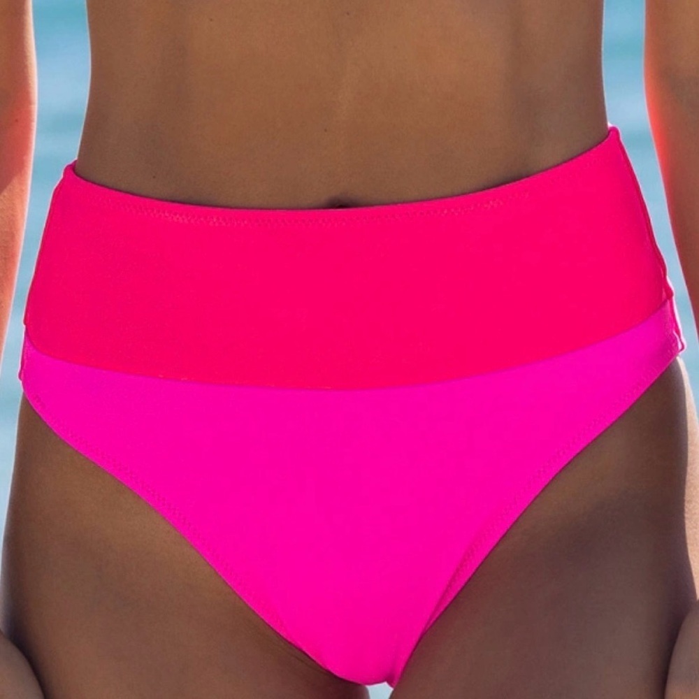 **NWT** Popvil High-Waist Colorblock Bikini Bottom